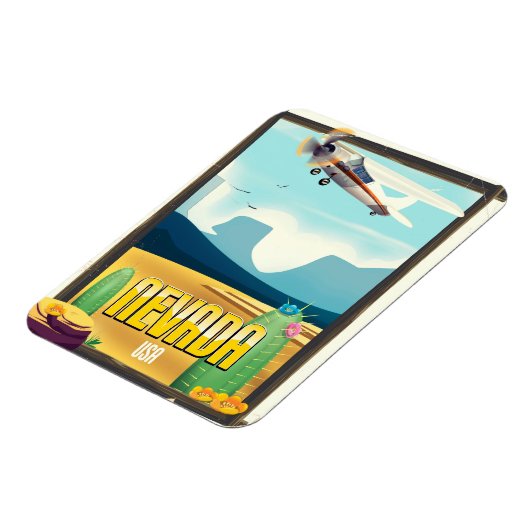 Nevada USA Vintages Reiseplakat. Magnet (Linke Seite)