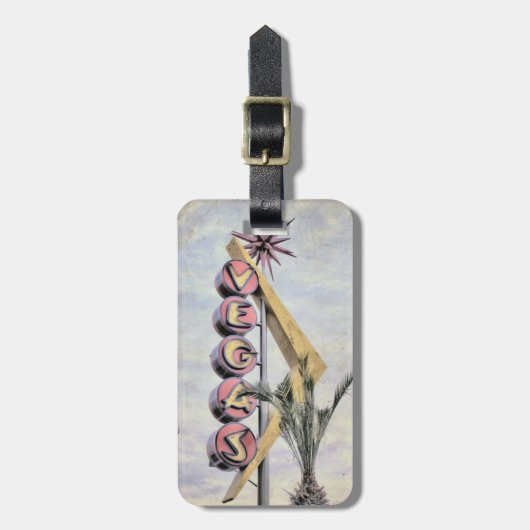 Nevada Vintag Las Vegas-Zeichen Gepäckanhänger (Vorderseite vertikal)