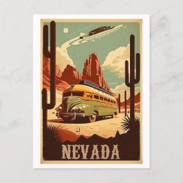 Nevada Vintage Travel Art Collection Postkarte