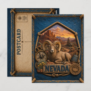 Nevada Vintage Travel Postkarte