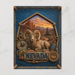 Nevada Vintage Travel Postkarte