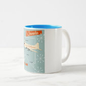 Nevada Vintages Reiseplakat Zweifarbige Tasse (VorderseiteRechts)