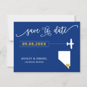 Nevada Wedding Save the Date Card, Karte (Vorderseite)