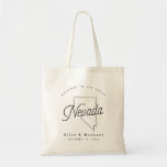 Nevada Wedding Welcome Tote Bag Tragetasche<br><div class="desc">Diese Nevada Tasche ist ideal,  um die Gäste der Stadt zu Ihrer Hochzeit zu empfangen! Packen Sie es mit lokalen Goodies für ein extra lustiges Willkommenspaket.</div>