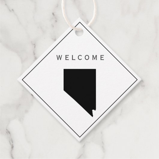Nevada Welcome Bag Geschenk Tag für Hochzeitswoche Geschenkanhänger (Vorderseite)