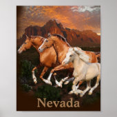 Nevada Wild Horses Poster (Vorne)