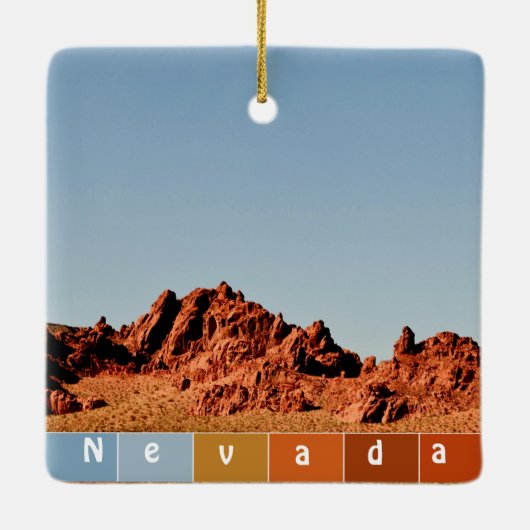 Nevada Wüste Keramikornament (Rückseite)