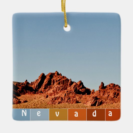 Nevada Wüste Keramikornament (Vorderseite)