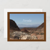 Nevada Wüste Postkarte (Vorne/Hinten)