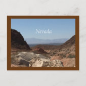 Nevada Wüste Postkarte (Vorderseite)