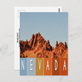 Nevada Wüste Postkarte (Vorne/Hinten)