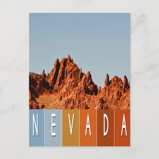 Nevada Wüste Postkarte (Vorderseite)