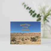 Nevada Wüste Postkarte (Stehend Vorderseite)