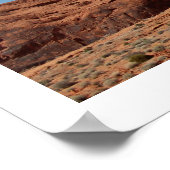 Nevada Wüste Skyline Panorama Poster (Ecke)