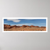 Nevada Wüste Skyline Panorama Poster (Vorne)