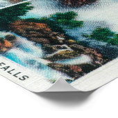 Nevada, Yosemite, Vernal und Bridal Veil Falls Poster (Ecke)