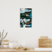 Nevada, Yosemite, Vernal und Bridal Veil Falls Poster (Küche)
