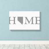 Nevada Zuhause Staat Leinwanddruck (Insitu (Holzboden))