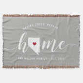 Nevada Zuhause Staat Personalisiert Decke (Vorderseite)