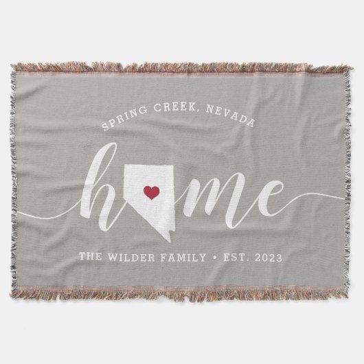 Nevada Zuhause Staat Personalisiert Decke (Vorderseite)