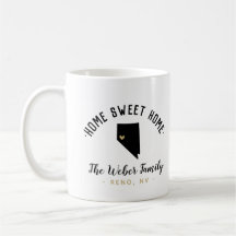 Nevada Zuhause Sweet Zuhause Family Monogram Tasse