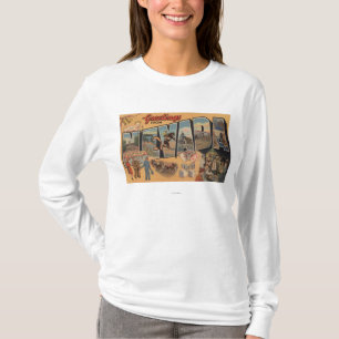 NevadaLarge Buchstabe ScenesNevada T-Shirt