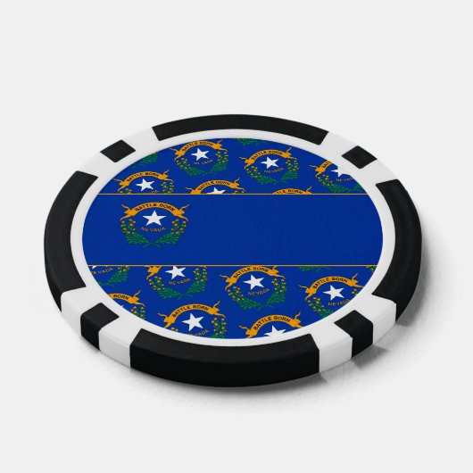 Nevadan Flag, Flag of Nevada Pokerchips (Einzeln)