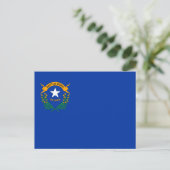 Nevadan Flag, Flagge Nevadas Postkarte (Stehend Vorderseite)