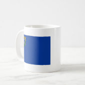 Nevadan Flag + Karte Tasse (Vorderseite Links)