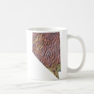 Nevadan Flag + Karte Tasse