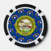 Nevadan Flag & Seal, Nevada Pokerchips (Rückseite)