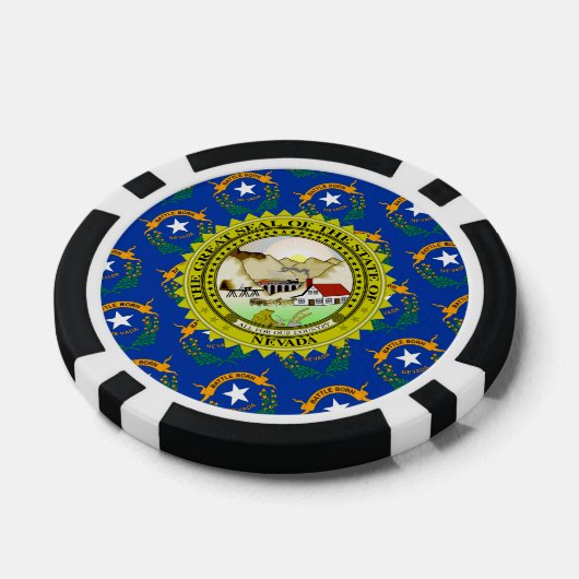 Nevadan Flag & Seal, Nevada Pokerchips (Einzeln)