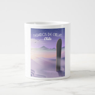 Nevados de Chillan, Chile Snowboarder Poster. Jumbo-Tasse