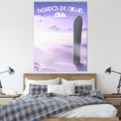 Nevados de Chillan, Chile Snowboarder Poster. Leinwanddruck (Insitu (Schlafzimmer))