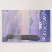 Nevados de Chillan, Chile Snowboarder Poster. Puzzle (Horizontal)