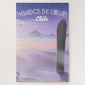 Nevados de Chillan, Chile Snowboarder Poster. Puzzle (Vertikal)