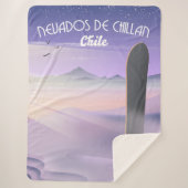 Nevados de Chillan, Chile Snowboarder Poster. Sherpadecke (Vorderseite)