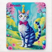 NEVAEH ~ GEBURTSTAG Katze ~ Niedlich! ~ Mousepad (Vorne)