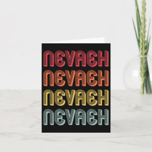 Nevaeh Gift Name Personalisiert Retro Vintag 80er Karte