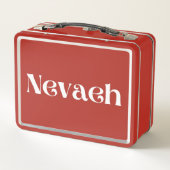 Nevaeh Metall Brotdose (Rückseite)