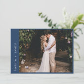 NEVE Minimal Elopement Hochzeit Ankündigung (Stehend Vorderseite)