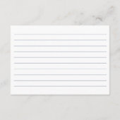 NEVE Navy Blue Recipe Brautparty Begleitkarte (Rückseite)