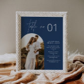 NEVE Navy Foto Tischnummer mit Fun Facts 8x10 Poster