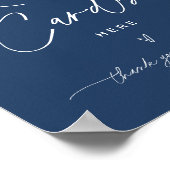 NEVE Navy Rezept Card Signature - Verlass Dein Rez Poster (Ecke)