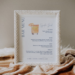 NEVE Signature Drink Wedding Bar Menu Signature-Ze Poster