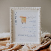 NEVE Signature Drink Wedding Bar Menu Signature-Ze Poster