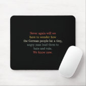 Never Again Will We Have To Wonder How The German  Mousepad (Mit Mouse)