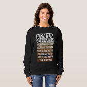 Never Apologize Black History Month BLM Melanin Pr Sweatshirt (Vorne ganz)