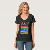 Never Apologize For Your Blackness Black History M T-Shirt (Vorderseite Vollansicht)