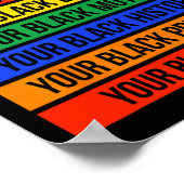 Never Apologize For Your Blackness - Black History Poster (Ecke)